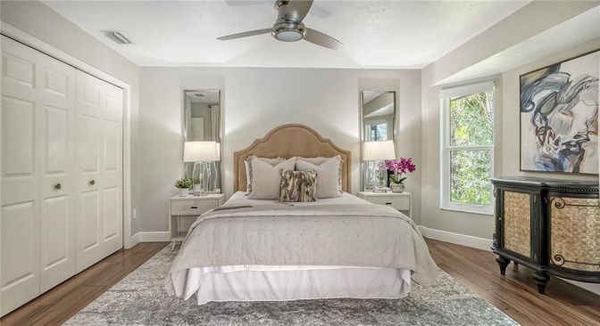 Bedroom, Interior, Wood Texture Flooring