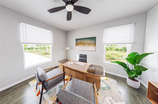 Home Office, Interior, Wood Texture Flooring