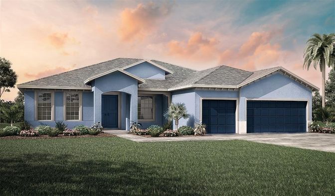 Attached, Exterior, Facade, Ranch