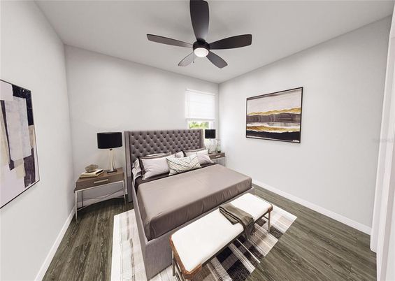 Bedroom, Interior, Wood Texture Flooring