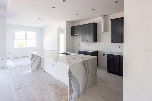 Interior, Kitchen, Marble, Recessed Lighting