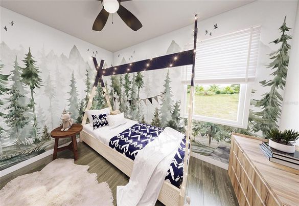 Bedroom, Interior, Wood Texture Flooring