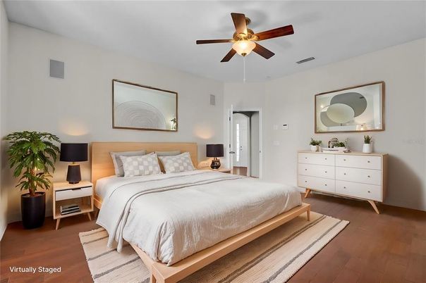 Bedroom, Interior, Wood Texture Flooring