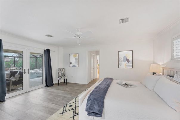 Bedroom, Interior, Wood Texture Flooring