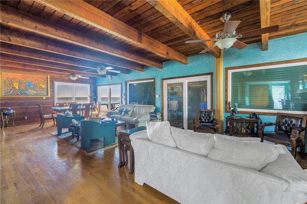 Dining room, Interior, Living room, Wooden Beams, Wooden Ceilings, Wood Texture Flooring