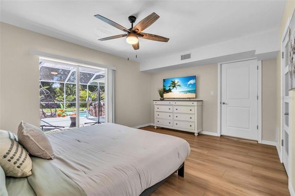 Bedroom, Interior, Wood Texture Flooring