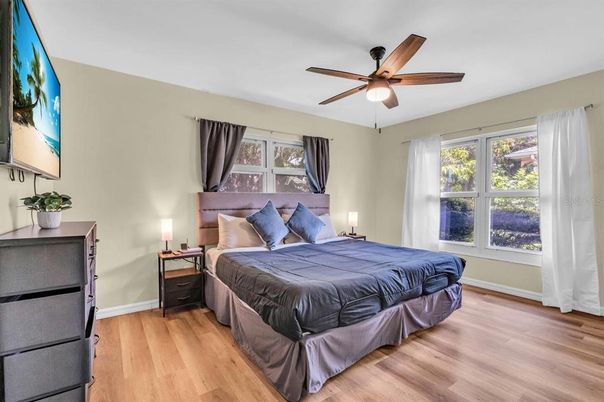 Bedroom, Interior, Wood Texture Flooring