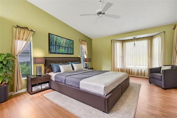 Bedroom, Interior, Wood Texture Flooring