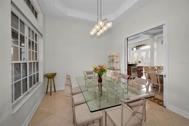 Dining room, Interior, Pendant Lights