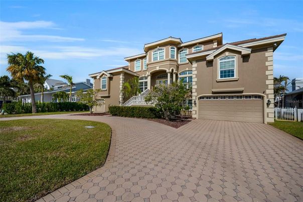 Attached, Backyard, Exterior, Facade, Mediterranean