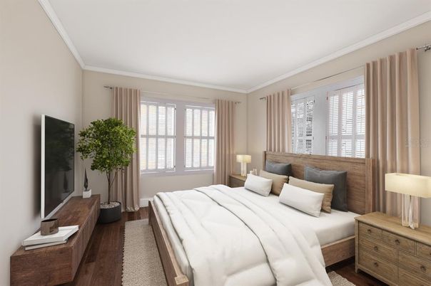 Bedroom, Interior, Wood Texture Flooring