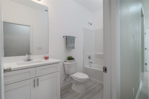 Bathroom, Interior, Wood Texture Flooring