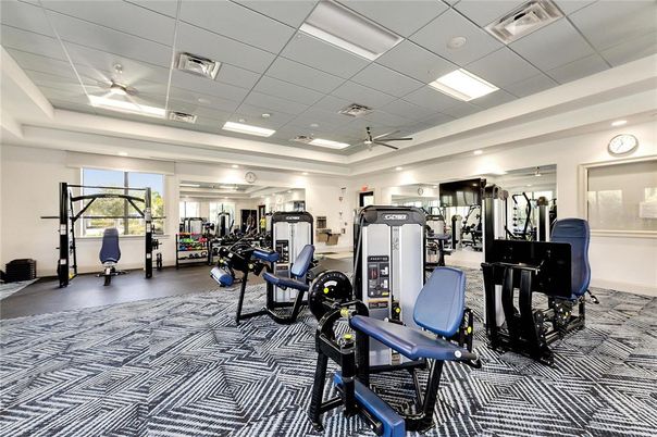 Fitness Equipment, Gym, Interior, Recessed Lighting