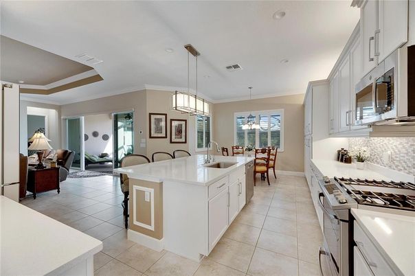 Dining room, Interior, Kitchen, Living room, Pendant Lights