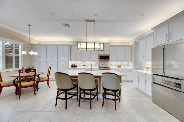 Dining room, Interior, Kitchen, Pendant Lights, Recessed Lighting