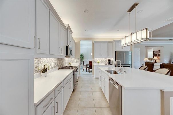 Interior, Kitchen, Pendant Lights, Recessed Lighting, Stainless Steel Appliances