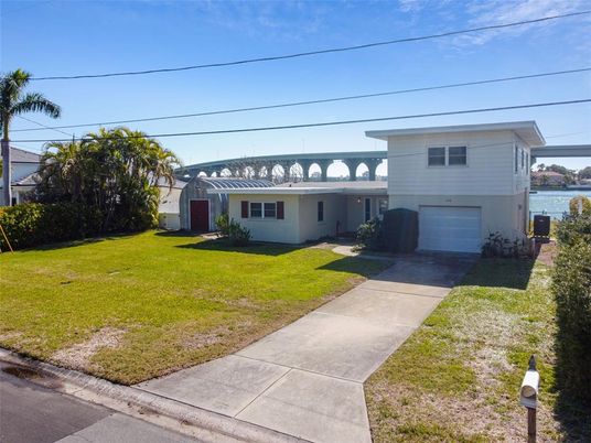 Attached, Backyard, Exterior, Facade, Water, Split Level