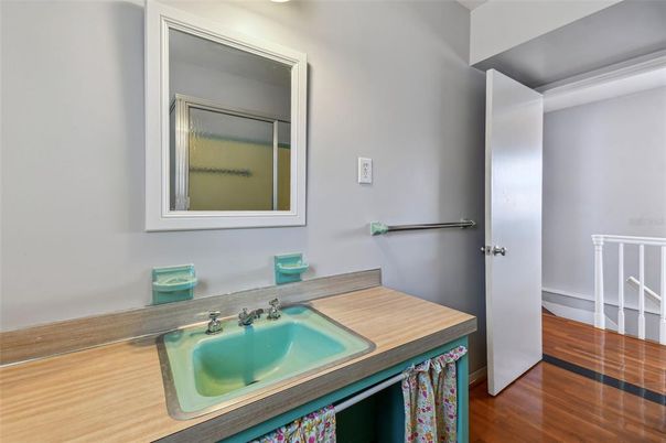 Bathroom, Interior, Wood Texture Flooring