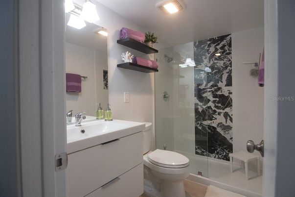 Bathroom, Glass Shower, Interior