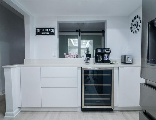 Interior, Kitchen, Pendant Lights, Wood Texture Flooring