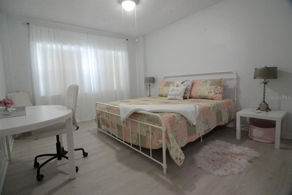 Bedroom, Home Office, Interior, Wood Texture Flooring