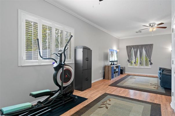 Fitness Equipment, Interior, Wood Texture Flooring