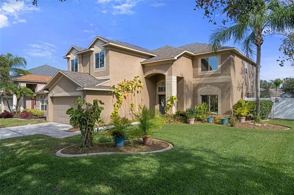 Attached, Backyard, Exterior, Facade, Mediterranean