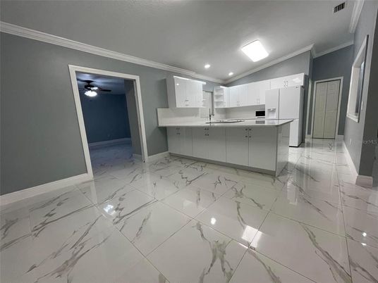 Interior, Kitchen, Marble, Recessed Lighting