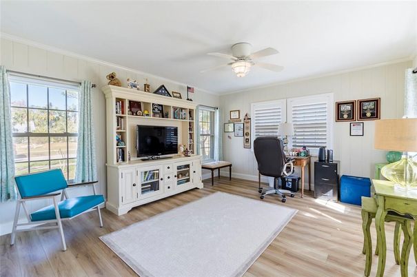 Home Office, Interior, Wood Texture Flooring
