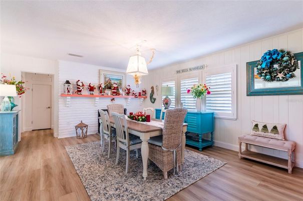 Dining room, Interior, Wood Texture Flooring