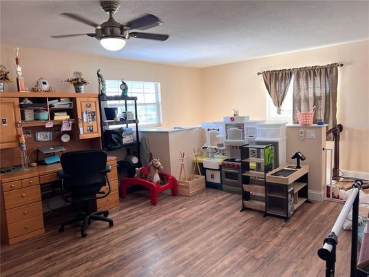 Home Office, Interior, Wood Texture Flooring