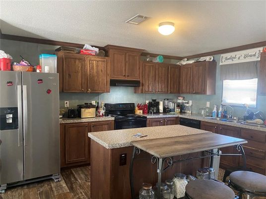 Interior, Kitchen, Wood Texture Flooring