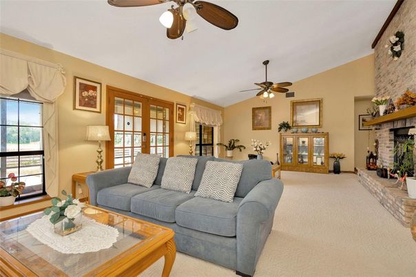 Fireplace, Interior, Living room, Stone Walls