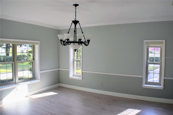 Chandelier, Empty room, Interior, Wood Texture Flooring