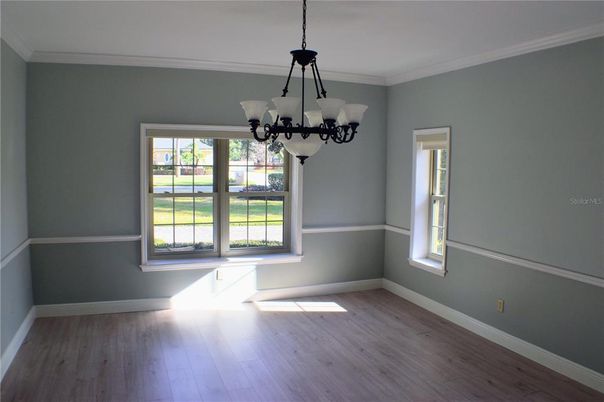Chandelier, Empty room, Interior, Wood Texture Flooring