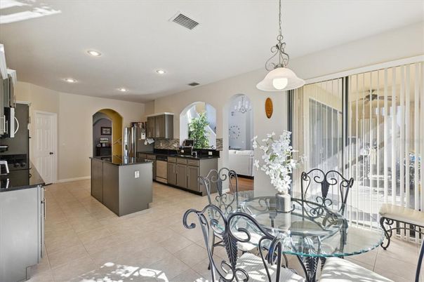 Dining room, Interior, Kitchen, Pendant Lights, Recessed Lighting