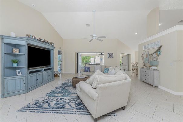Interior, Living room, Recessed Lighting