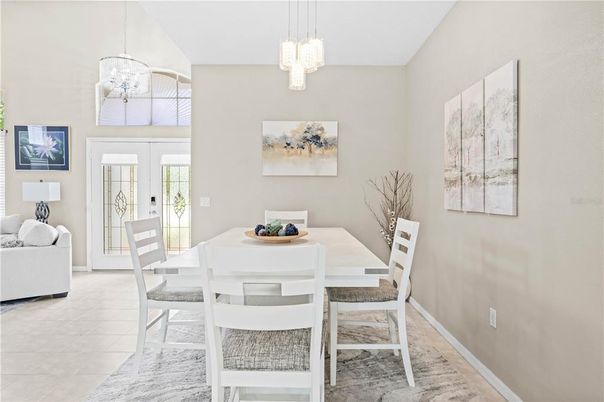 Dining room, Interior, Pendant Lights