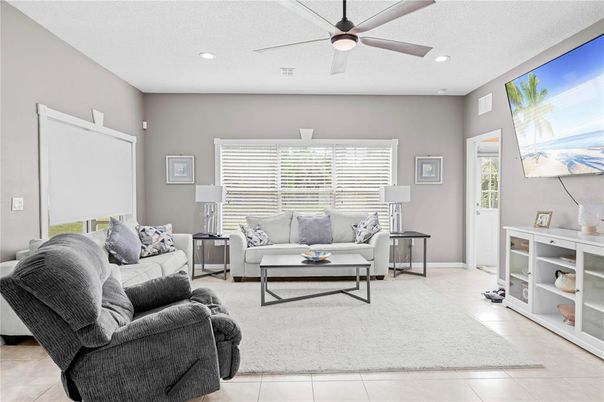Interior, Living room, Recessed Lighting