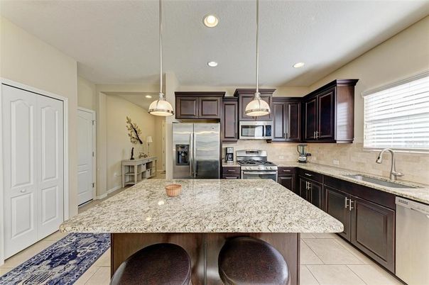 Interior, Kitchen, Pendant Lights, Recessed Lighting, Stainless Steel Appliances