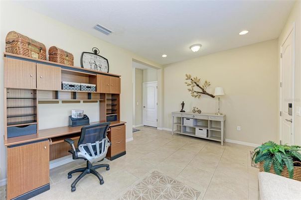 Home Office, Interior, Recessed Lighting