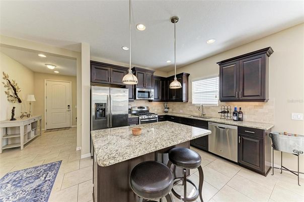 Interior, Kitchen, Pendant Lights, Recessed Lighting, Stainless Steel Appliances