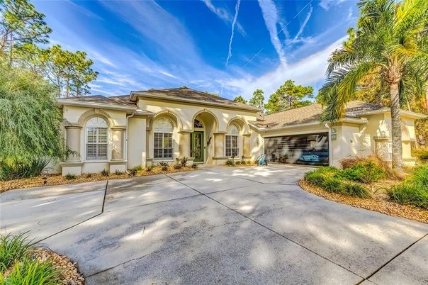 Attached, Backyard, Exterior, Facade, Mediterranean
