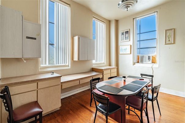Dining room, Interior, Wood Texture Flooring