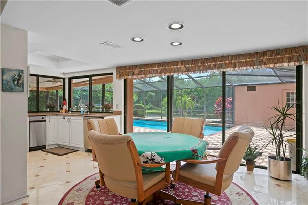 Dining room, Glass Ceilings, Interior, Recessed Lighting, Sun Room