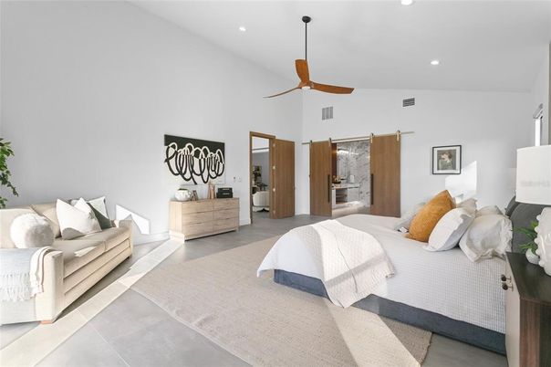 Bedroom, Interior, Recessed Lighting