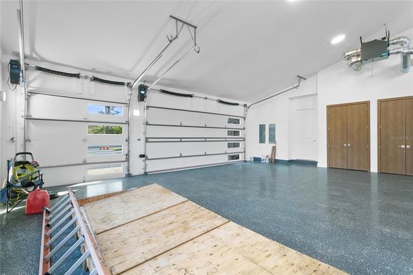 Garage, Interior, Recessed Lighting