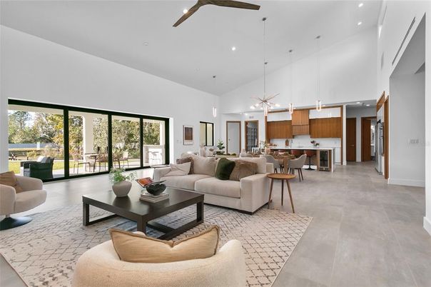 Dining room, Interior, Kitchen, Living room, Pendant Lights, Recessed Lighting