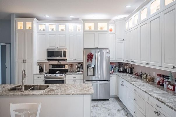 Interior, Kitchen, Recessed Lighting, Stainless Steel Appliances