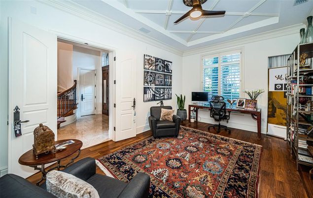 Home Office, Interior, Wood Texture Flooring